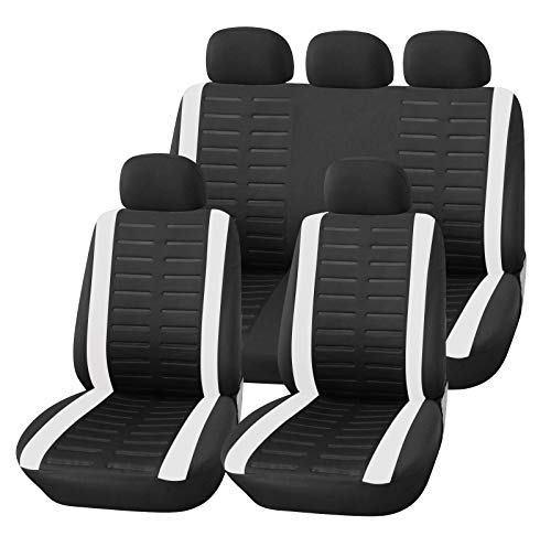 Upgrade4cars, Capas de assentos de carro universais, preto, para frente e atrás, acessórios interior universal