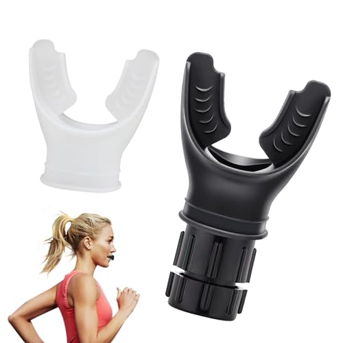 Treinador pulmonar, dispositivo de exercício pulmonar com resistência ajustável, ferramenta portátil para melhorar a capacidade pulmonar (combinação)