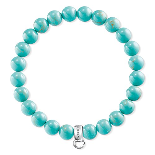 Thomas Sabo Pulsera con dijes Turquesa Plata de ley 925 X0213