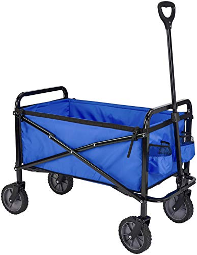 Amazon Basics Bobina dobrável para jardim e ar livre com saco de cobertura, azul