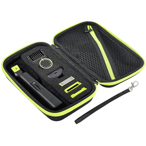 ProCase Capa rígida para Philips Norelco OneBlade QP6530/70 QP6531/70 QP6550 QP2724 QP2834, caixa protetora em EVA para máquina de barbear elétrica - preto