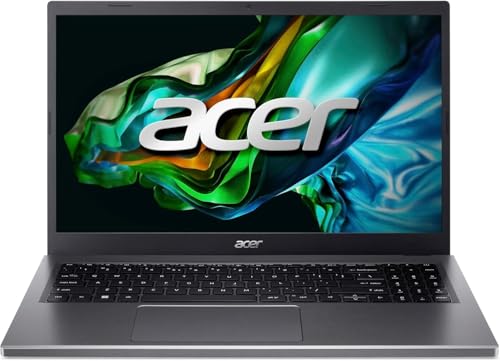 Acer Aspire 5 15 A515-57-72NU, Computador portátil Full HD LCD de 15,6", Intel Core i7-12650H, 32 GB RAM, 1024 GB SSD, Intel UHD Graphics, Windows 11 Home), cinzento, Teclado QWERTY E. Espanhol