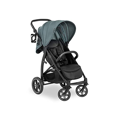 hauck Carrinho de passeio leve até 22 quilos Rapid 4D - carrinho de bebé desde o nascimento - carrinho dobrável com rodas de borracha - porta-copos - UPF 50 - compacto - cesta XL - sálvia
