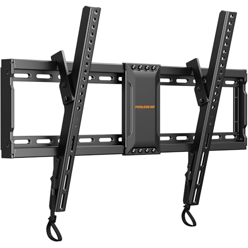Perlegear Suporte de parede de 37 a 82 polegadas, planos ou curvos, suporte para TV inclinável até 60 kg, máximo VESA 600 x 400 mm