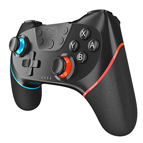 Primajor Mando Inalámbrico para Nintendo Switch/Lite, Mando Switch pro apoya dualshock, Turbo y Giroscopio con Cable de Carga