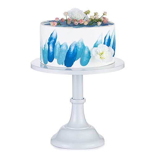 25 cm Cake Stand para madalenas Cupcake suporte de exposição de sobremesas de metal, pedestal para bolo de metal, bandeja de refrigerados, centro mesa utensílios para forno