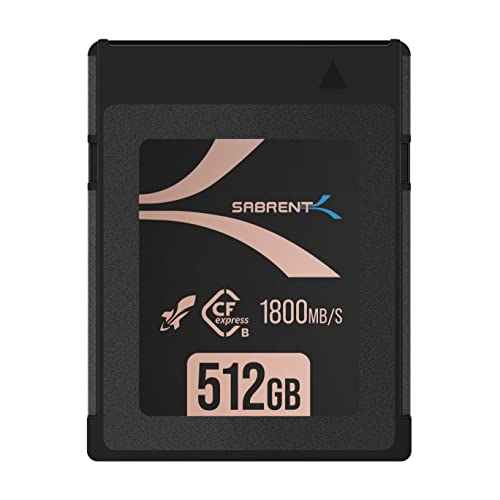 SABRENT Rocket CFX Pro 512 GB CFexpress tipo B cartão de memória R1800MB/s W1700MB/s [CF-XXIT-1512]