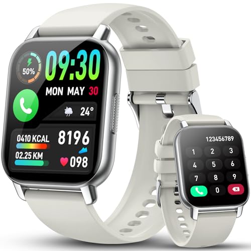 WeurGhy Relógio inteligente homem mulher, 1,85'' HD Smartwatch com chamadas Bluetooth, relógio com pulso / monitor de sono/podómetro, 112 modos D