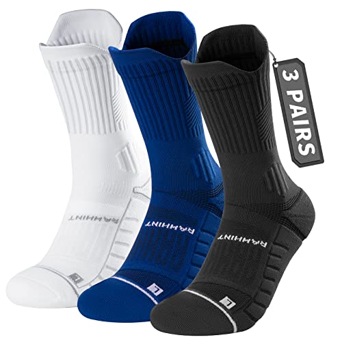 Coolmax 3 pares meias compressão corrida desporto homem, antibolhas, amortecimento, absorção do suor, respirável, suporte do arco, homens e mulheres 35-51