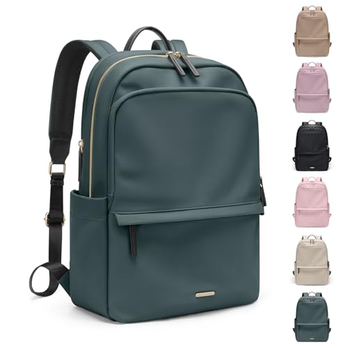 GOLF SUPAGS Mochila para computador portátil para mulher, bolsa fina para computador, viagem de trabalho, universidade, bolsa para portáteis de 14/15,6 polegadas
