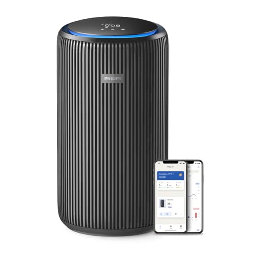 Purificador de ar Philips série 4200, HEPA NanoProtect filtro duplo de carvão ativo, CADR 600 m³/h para 156 m², ultra silencioso, inteligente e de baixo consumo (AC4221/11)