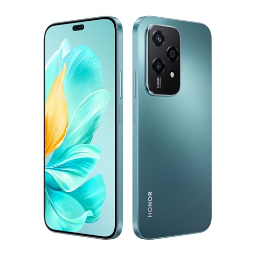 HONOR Smartphone 200 Lite 5G, Câmara tripla 108MP+5MP+2MP,MediaTek Dimensity 6080 (6nm), 8Go+256Go Mobile Phones, AMOLED 6,7", 4500 mAh/Dual SIM/NFC/GPS, MagicOS 38A Android 14, verde