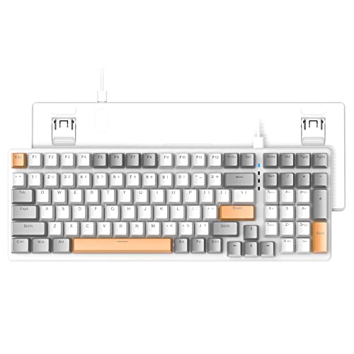 K3 Teclado mecânico para jogos de PC, interruptor linear USB C, compacto retroiluminado LED 100%, impermeável para jogadores