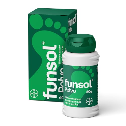 Funsol Desodorante para pés - pó 60 g - Reduz o suor excessivo - elimina o mau cheiro dos pés - todos os tipos de calçado - sapatos - desportos e meias