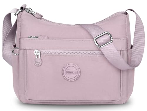 VOBUKE Mala de tiracolo mulher impermeável malas de ombro casual mulher de nylon moda crossbody vários bolsos mala de corpo cruzado com alça ajustável para viagem shopper escola uso diário