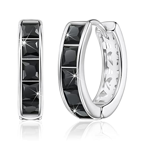 Linawe Brincos de argola pequenos, piercing em forma de anel helicoidal, jóias sem níquel para mulher, mini brincos de argola dourada, ouro rosa e prata