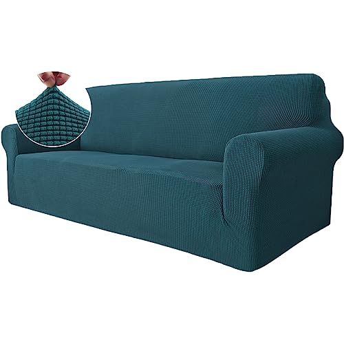 Ystyle Capa para sofá de 3 lugares, capas elásticas ajustáveis para sofá, protetor de sofá gatos riscos e cães animais de estimação, capa de sofá com apoios de braços antiderrapante antimanchas,