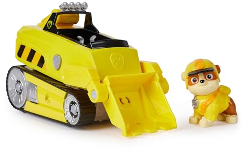 Patrulha Canina - Pack figura Rubble Jungle Pups e veículo Rinoceronte - Patrulha Canina brinquedos - 6067761 - brinquedos crianças 3 anos - presente criança 3 anos +