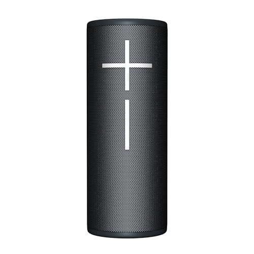 Ultimate Ears Megaboom 4 Altifalante Bluetooth portátil impermeável com poderoso som de 360 graus e graves estronadores, altifalante flutuante com bateria de 20 horas e rádio de 45 m - preto