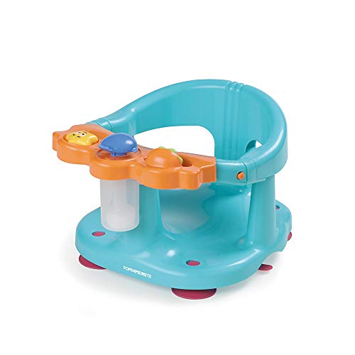 Foppapedretti, Tuffetto, assento de casa de banho, 30 x 38,5 x 24,5 cm, 870 g, para crianças até 13 kg, laranja e azul