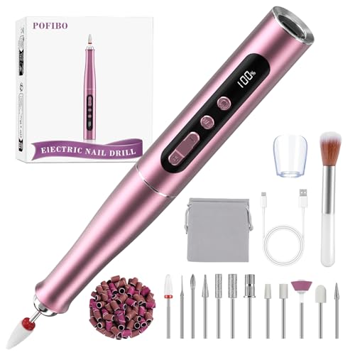 Gorno profissional para unhas de 35000 rpm, lima elétrica para unhas de gel e acrílico, torno sem fio com velocidade ajustável para manicure e medicina
