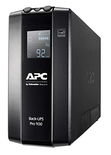 APC – Back UPS PRO by Schneider Electric - BR900MI - UPS 900VA (6 saídas IEC, interface LCD, 1 GB de proteção da linha de dados)