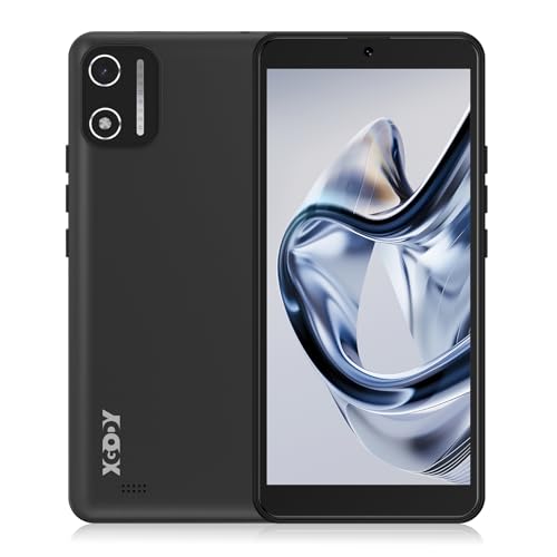 Xgody Smartphone X32, 2 GB + 16 GB (SD 128 GB) Android telemóvel, 15,5 polegadas Display, 2500 mAh bateria, câmara 8 MP telemóvel, 4G dual SIM, Octa-Core/GPS/Face ID - preto