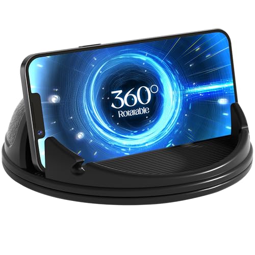 Cinati Suporte de telemóvel para carro, suporte para painel de telemóvel para Android/telefone GPS (rotação horizontal de 360°)