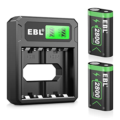 EBL 2800 mAh Bateria de comando, carregador LCD para bateria comando para Xbox One/One S/One X/One Elite
