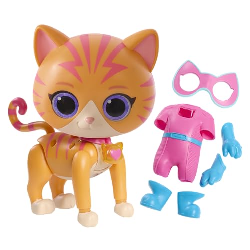 Just Play Jogo de Ginny Disney Junior SuperKitties Cat-Tastic Transforming Ginny, de 20 cm, 9 peças, jogo de simulação, brinquedos para crianças a partir de 3 anos