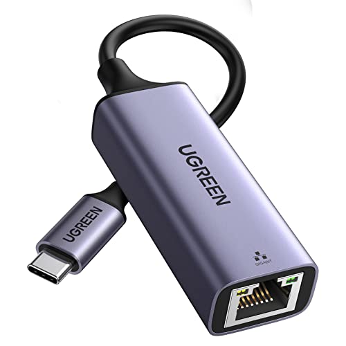 UGREEN Adaptador USB C para Ethernet placa de rede para RJ45 Gigabit 1000 Mbps Adapter Type-C LAN compatível com iPhone 16 Plus Pro MAX 15 iPad Pro Galaxy S24 S23 S22 Xiaomi 13 Macbook Pro Air iMac