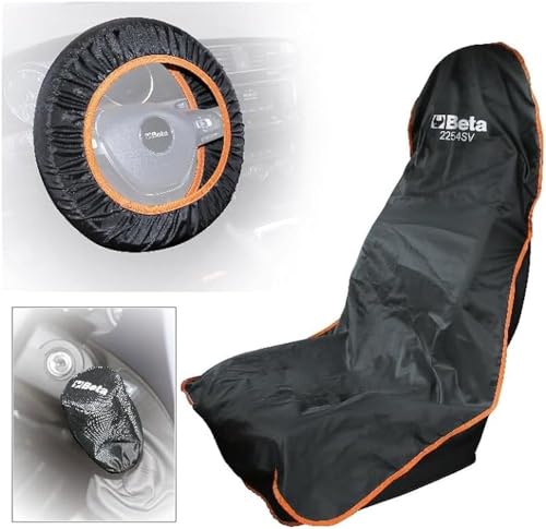 BETA 2254K - Proteção reutilizável para assento, volante e manete de mudanças feita de 98% poliamida/nylon e poliuretano a 2%.