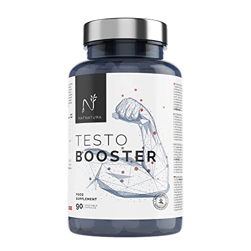 Testosterona Aumenta a resistência e o desempenho desportivo, potenciador de testosterona natural, 90 cápsulas vegetais, vegan e sem glúten