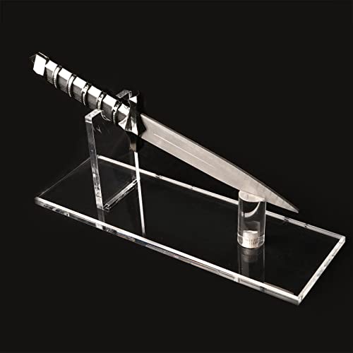 Suporte de exibição de facas, suporte de coleção de punhos, expositr facas, mostrar faca de lâmina fixa (transparente)