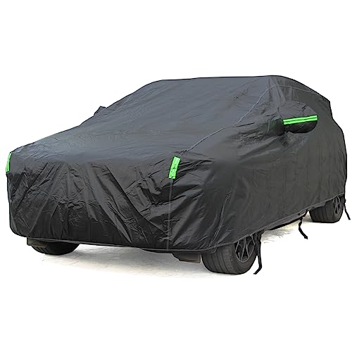 BEXITA SUV Capa para carro de algodão impermeável exterior interior universal à prova de pó à prova de neve preta para SUV; tamanho: S: Max445 cm