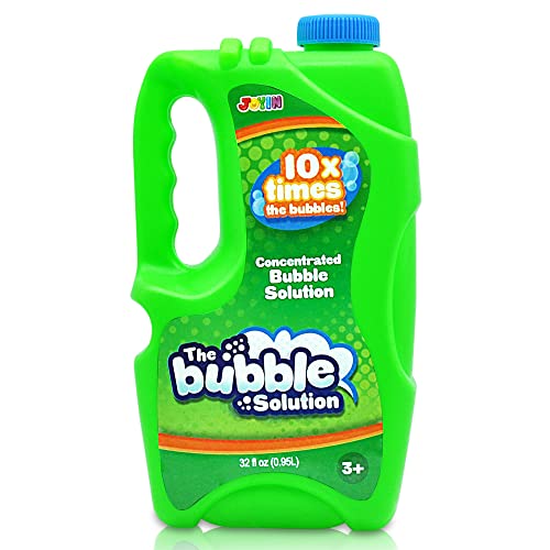 JOYIN Solução concentrada de bolhas de sabão de 32 oz (verde) para meninos, bolhas de sabão líquidas para meninos e meninas, jogo de verão ao ar livre, brinquedos com bolhas de sabão e prémios para o