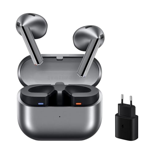Samsung Galaxy Buds3 Carregador - auriculares sem fios, cancelamento de ruído, Bluetooth, áudio 360, cinzento (versão espanhola)