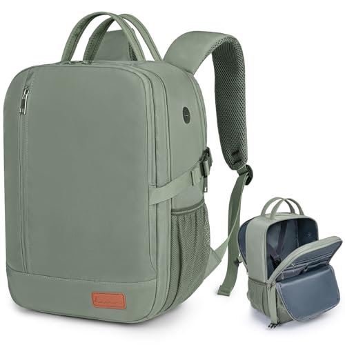 Lossga Mochila viagem cabine avião 40 x 20 x 25 para Ryanair mala Travel Backpack bagagem de mão para Easyjet 45 x 36 x 20 mala viagem Cabin Bag mulher homem, Verde esmeralda