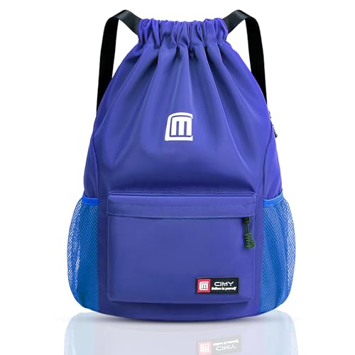 Fadeeg Mochila cordas cordas, mochila de cordas bolsa com cordão aplicável a adultos e crianças cordas impermeável saco pode ser usado