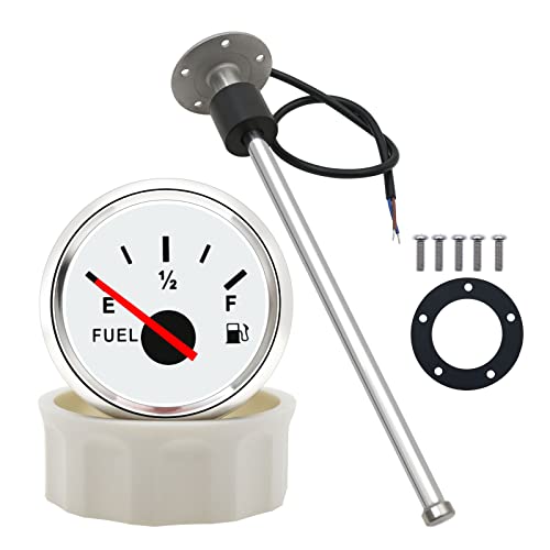 KAOLALI Sensor de nível de combustível com medidor de combustível, forador para tanque de combustível, sensores de depósito com marcador de óleo, 325 mm 0-190 ohm para navios automóveis