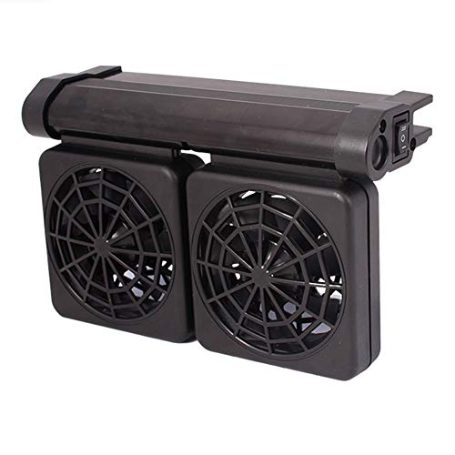 AOSEE Refrigerador de aquário, mini ventilador ajustável para aquário de três cabeças, refrigerador de ar frio, ventilador de refrigeração de aquário para água doce e salgada (2 ventilador)