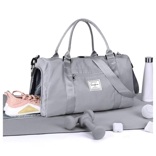 HYC00 Saco de ginásio desportivo mulher homem bolsa de desporto grande bolsa de ginásio com compartimento sapatos e bolso Wet bolsa de fitness bolsas de desporto de mulher Sports Gym Bag Hospital
