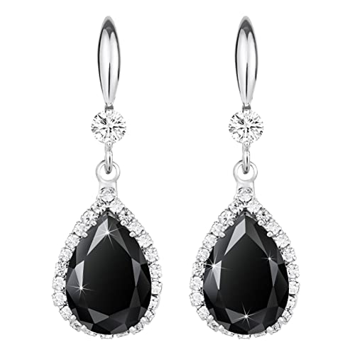 Linawe Brincos suspensos para mulher, brincos pendentes, jóias de ouro, prata e ouro rosa, brincos pendentes de cristal com diamantes, jóias de moda para casamentos