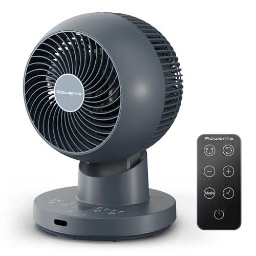 Rowenta Turbo Swift Compact, ventilador de mesa, frescura intensa com silêncio extremo, oscilação multidirecional, QV2540F0