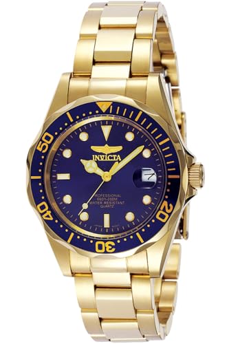 Invicta Pro Diver Relógio de quartzo masculino de aço inoxidável, 37 mm