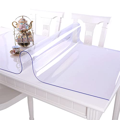 CIEEIN CIEHT Toalha de mesa de PVC transparente película de proteção de móveis impermeável fácil de limpar espessura 1,5 mm 75 * 120 cm