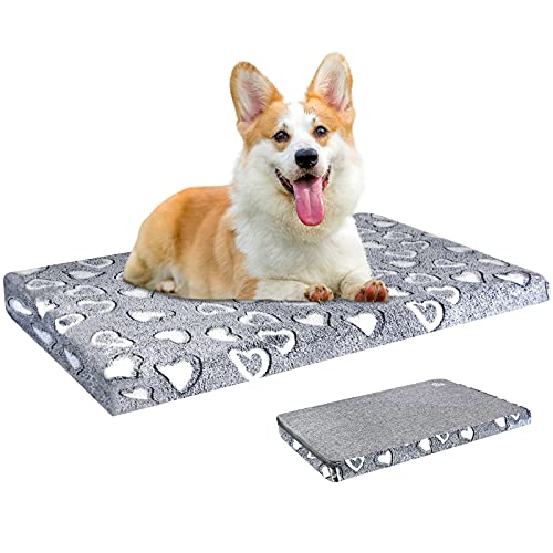 VANKEAN Dog Bed reversível (Cool & Warm), estilo 30" Pet Bed Mattress, revestimento impermeável, revestimento lavável à máquina, ajuste claro para cães