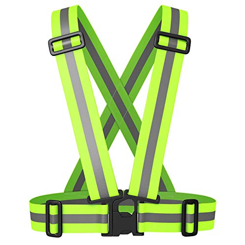 YMWALK Colete refletor, colete de alta visibilidade colete de segurança ajustável para desportos de alta visibilidade, adequado para correr à noite ao ar livre ciclismo homens mulheres crianças