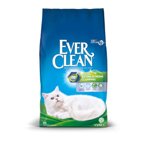 Ever Clean Areia para gatos, aroma extra forte, 20 L, Scented, 20L