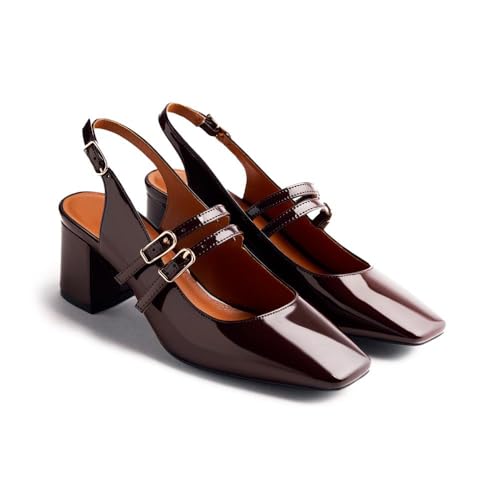 GIOSEPPO Sapatos destacados estilo Mary-Jane efeito envernizado SODUS